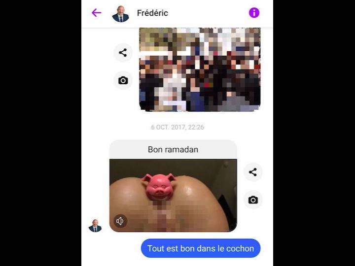 Sébastien Ausserre a été le collaborateur au conseil régional de Frédéric Boccaletti. Le 6 octobre 2017 lui envoie une vidéo pornographique dans laquelle une actrice sort de son anus un plug à tête de cochon avec un commentaire : « Bon ramadan. » Face au contenu privé et pornographique, StreetPress a flouté l'image.