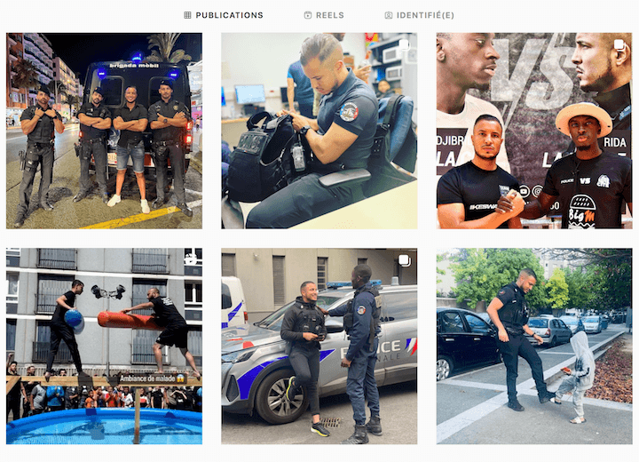 Rida, policier, a plus de 17.000 abonnés sur son compte Instagram
