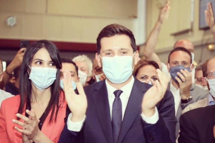 Alexandre Cassaro et Laïla Bartali, sa compagne