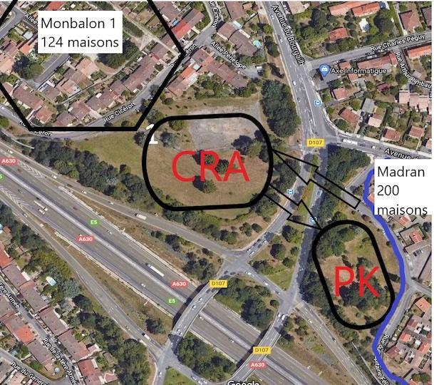 Le premier terrain accueillerait le CRA et une annexe du tribunal judiciaire de Bordeaux. Le deuxième terrain, un parking de 120 places