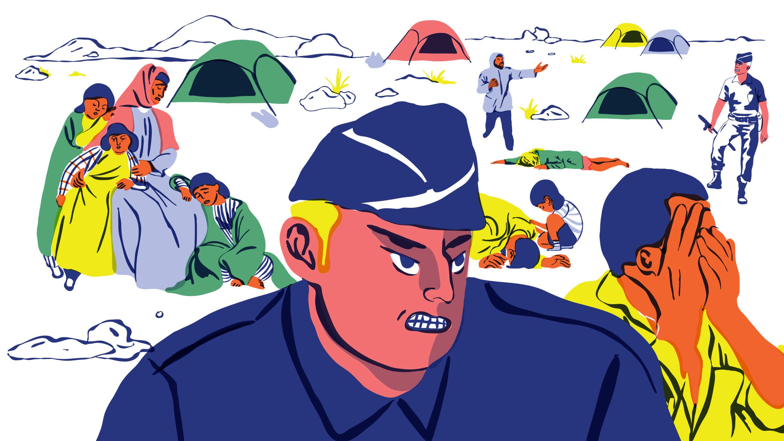 Les exilés à la rue racontent des violences policières trop banales