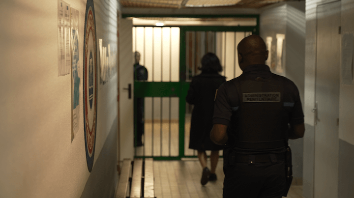 Le couloir menant au greffe