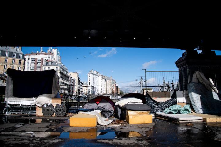 Dans les campements d’exilés parisiens, la situation sanitaire est catastrophique