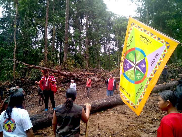 Les Kali'na et leurs soutiens accusent la Ceog de ne pas respecter ses engagements écologiques sur le chantier