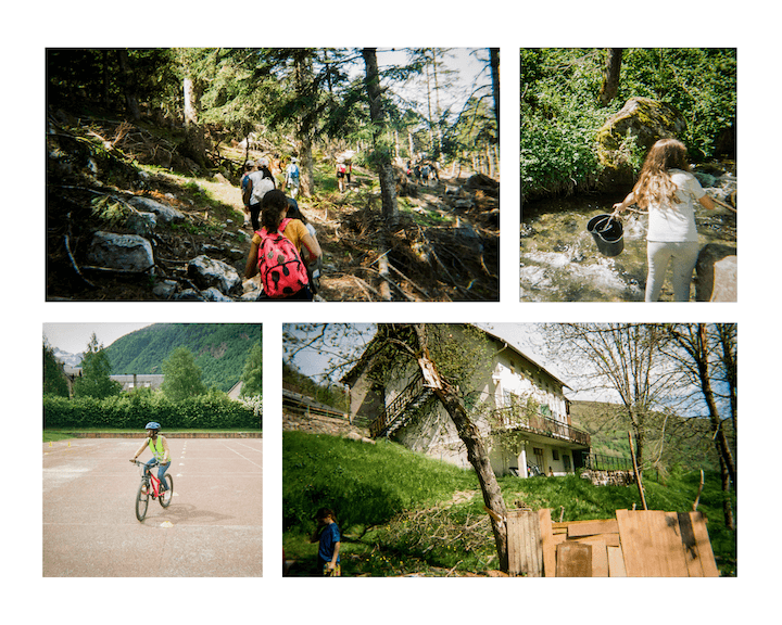 Photos prises par Hawa avec son appareil jetable pendant sa classe verte