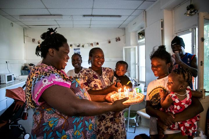 Hawa fête son anniversaire avec sa famille