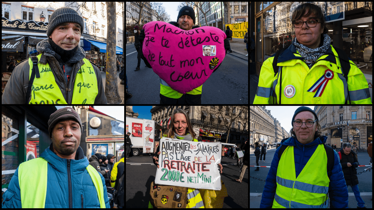 Les Gilets jaunes manifestent contre la réforme des retraites (et pour faire tomber Macron)