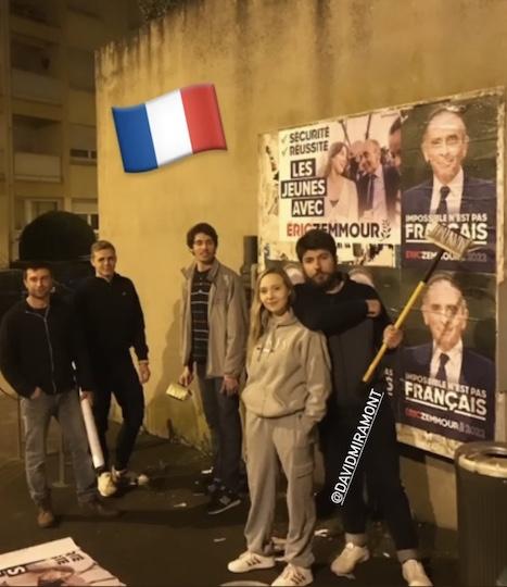 L’identitaire Henri T. a participé à plusieurs collages sur Metz au début de l’année 2022