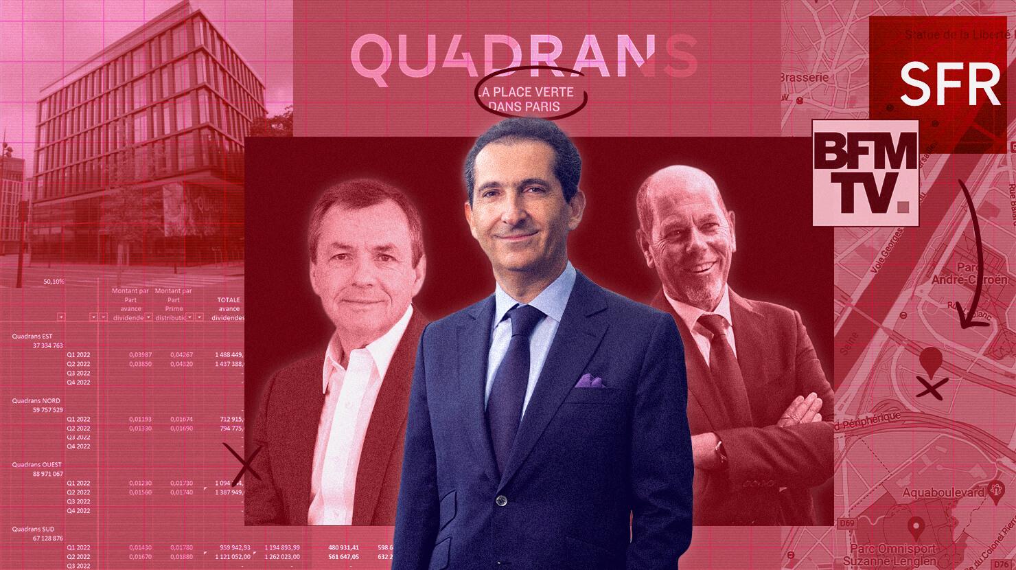 Patrick Drahi a monté une opération immobilière juteuse sur les sièges sociaux de SFR et de BFM