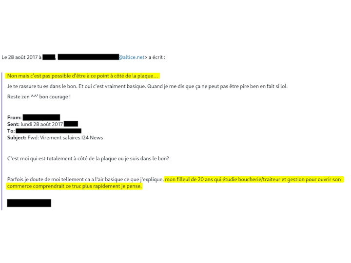 Le manque de compétences financières du côté de I24 finit par agacer directeur financier d’Altice