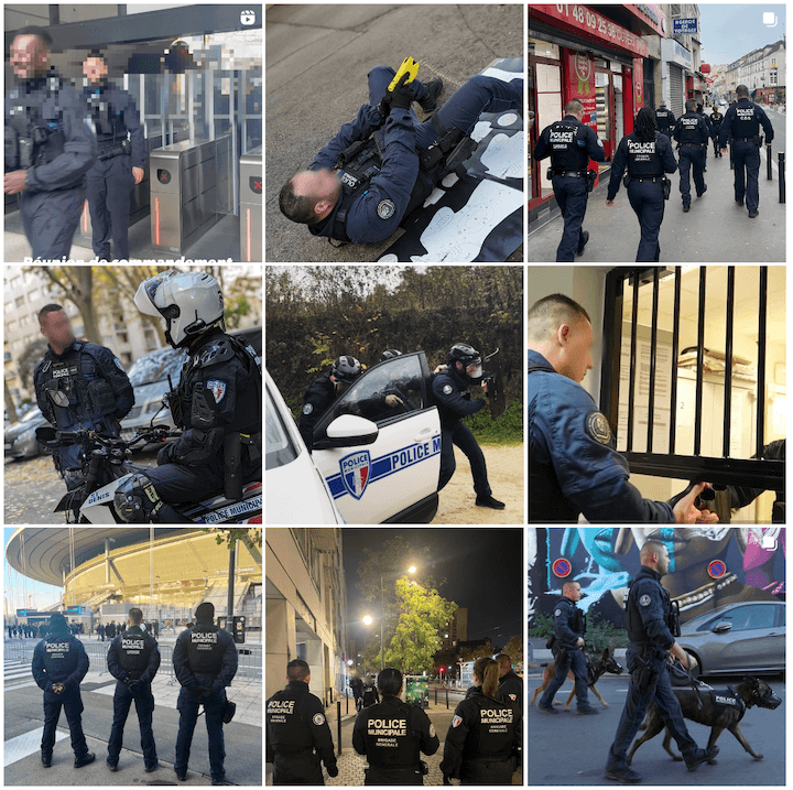 Sur Instagram, des publications font la promotion de la police municipale de Saint-Denis