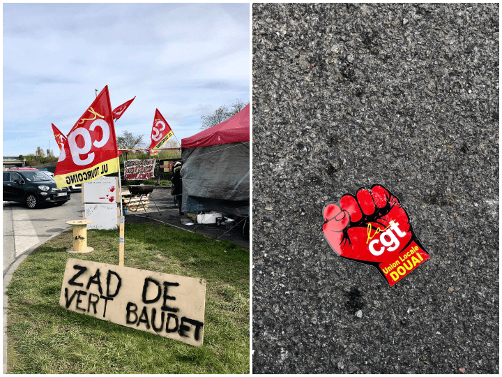 Sur les 327 salariés de l'entrepôt, un quart est en grève avec la CGT ce vendredi 14 avril