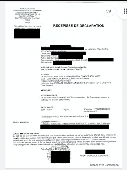 Théo a porté plainte auprès de la police pour cette agression des hooligans d'extrême droite.