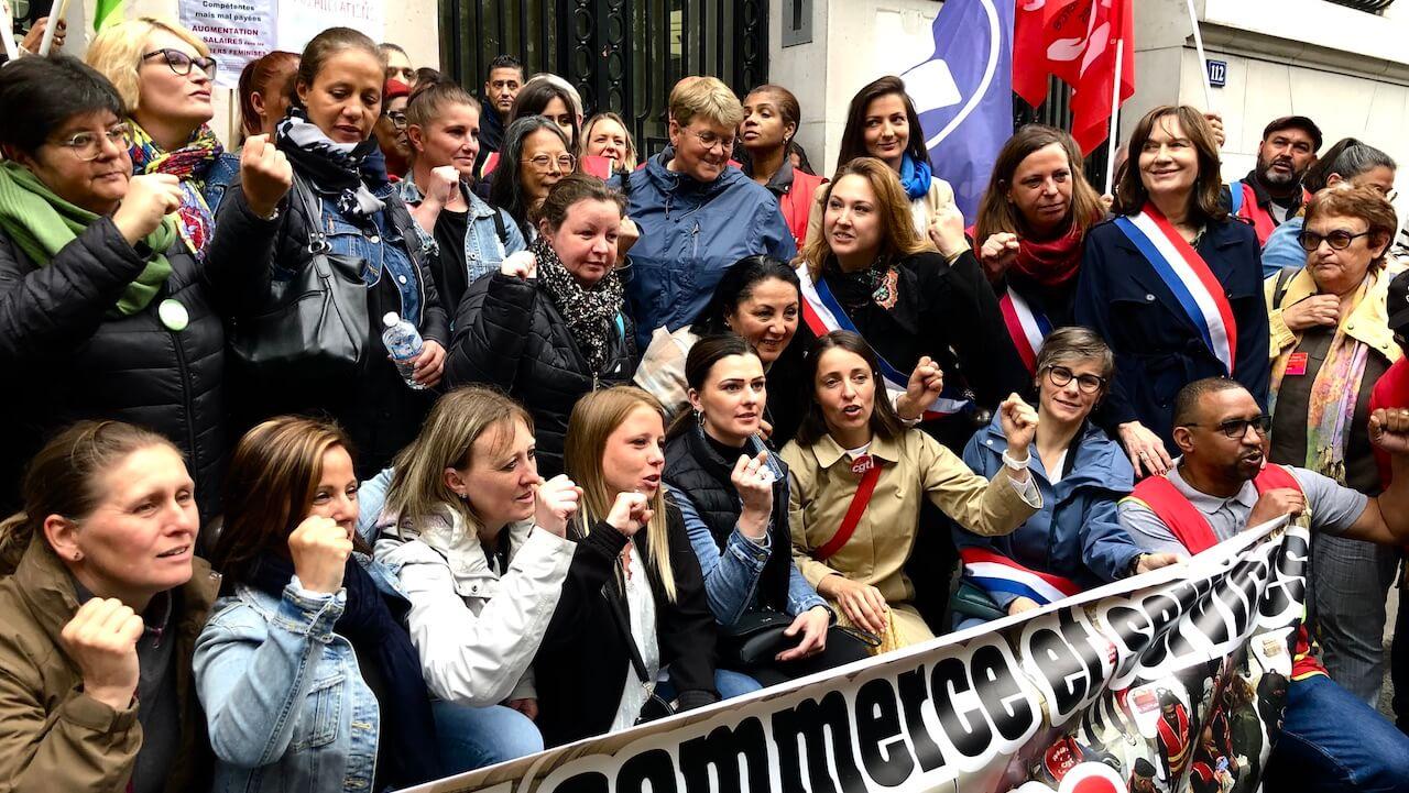 Les femmes en grève de Vertbaudet descendent à Paris