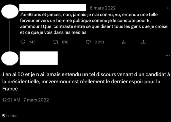 Avant la présidentielle, quand il n'avait pas encore été condamné, l'ancien policier Fabrice D-P. confiait son amour pour Eric Zemmour