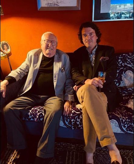 Jean-Marie Le Pen et Axel Levavasseur.
