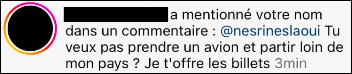 Sur Instagram, Nesrine Slaoui n’a pas échappé à cette vague de harcèlement malgré un compte « ultra protégé »