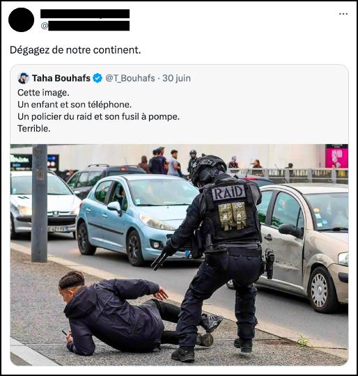 Taha Bouhafs affirme : « Je me fais défoncer comme tout le monde, tout le monde en prend pour son grade. Mais je ne vais pas me victimiser, je suis habitué. 