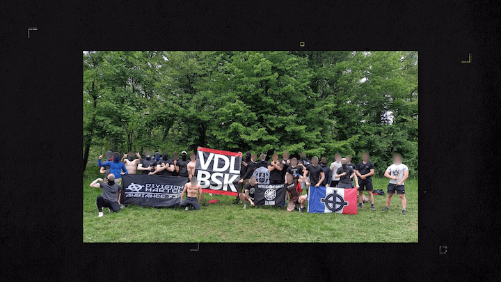 La division Martel a des liens avec les Vandal Besak de Besançon, avec qui ils ont fait une « journée de cohésion » en mai, et les Rennais du Korrigan Squad, deux mouvements d’extrême droite violents