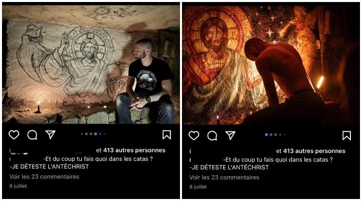 Les militants d’extrême droite peignent aussi des fresques à la gloire de Jésus.
