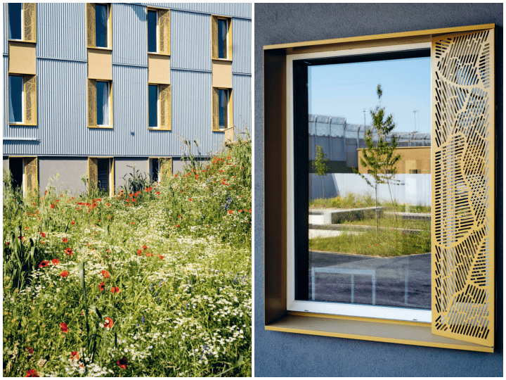 Sur les photos disponibles sur le site de l'Apij, les fenêtres de la Sas de Meaux n'avaient pas encore de barreaux, mais simplement un dispositif de limitation d'ouverture