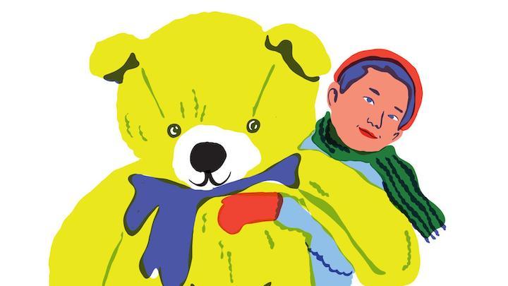 Un autre jour encore, Yannick demande à sa fille d’attendre sur le parking après une visite. Une mère Noël complice lui remet un énorme ours en peluche.