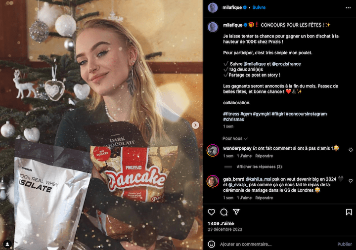 C’est l’influenceuse Mila Orriols, proche d'Alice Cordier, qui a noué un partenariat très récemment avec la marque portugaise