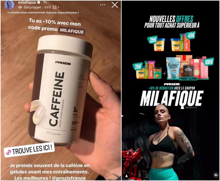 La Lyonnaise est devenue un des nouveaux visages français de Prozis mi-décembre. Elle a désormais son code promo nominatif.