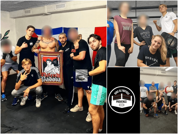Au Ring Olympique Provence, Briac Garel entraine aussi bien des militants de Tenesoun que des assistantes parlementaires du RN ou des néofascistes proches de Casapound