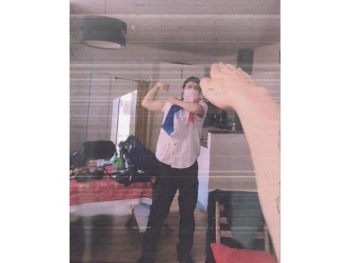 Dans un téléphone d'un des mineurs, une photo d'un salut nazi