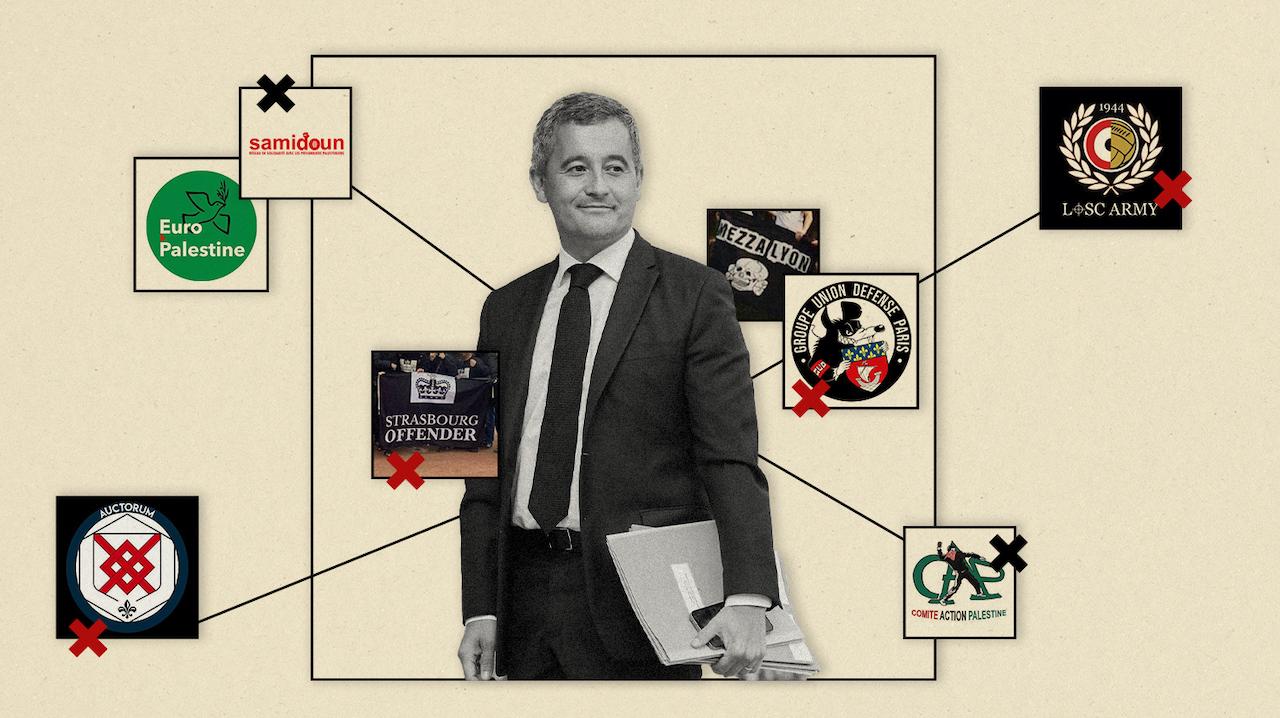 GUD, groupes hooligans et assos pro-palestiniennes, Darmanin envisage des nouvelles dissolutions