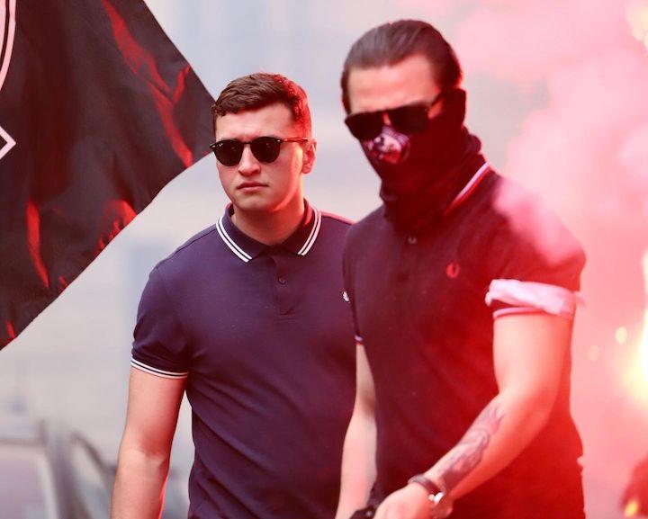 Gabriel Loustau est l'héritier financier de son père Axel mais aussi son héritier politique. En mai 2023, c'est lui – en fond – qui mène la manifestation du C9M avec un lieutenant de Marc de Cacqueray au Gud, Paul-Alexis Husak – ici masqué