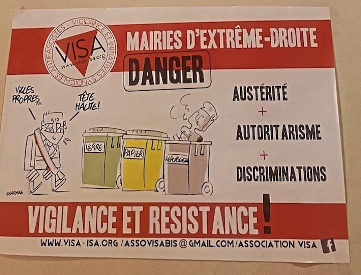 L’obédience politique d’extrême droite du maire n'est pas contestée par la plupart des associations et organisations syndicales de Béziers, au contraire de FO.