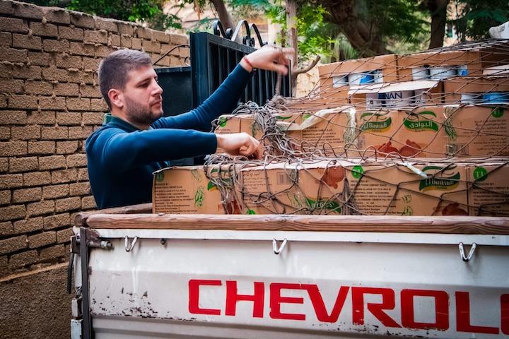 En Égypte, Aubert Michon du Marais est « chef de mission » depuis décembre dernier. Il est engagé auprès de SOS Chrétiens d’Orient pour aider les Gazaouis qui fuient les bombardements israéliens