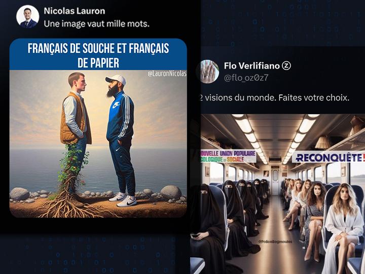 Pour l’ancien candidat Reconquête Nicolas Lauron qui repartage certains de ces clichés, le but est d’avoir un « contenu visuel plus accrocheur et impactant »