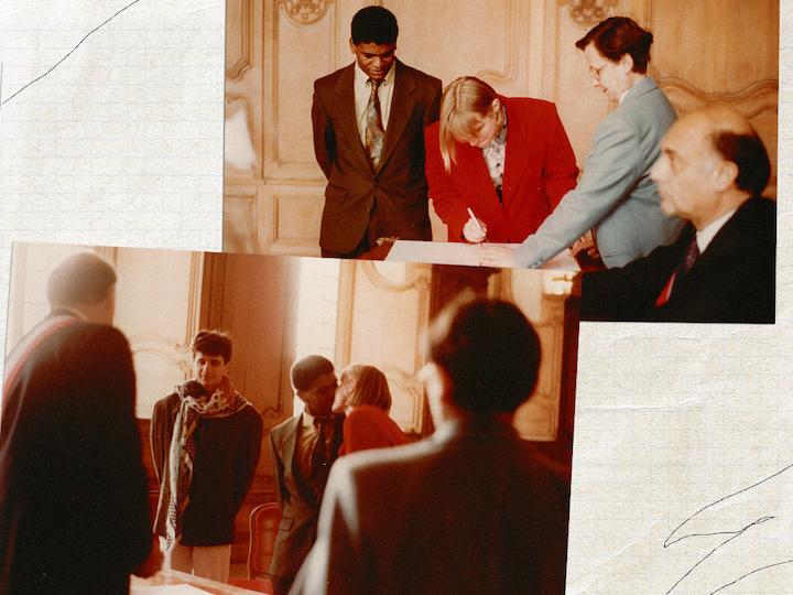 Le mariage de El Hachmi et Christine Rhrissi à la mairie de Caen 1991