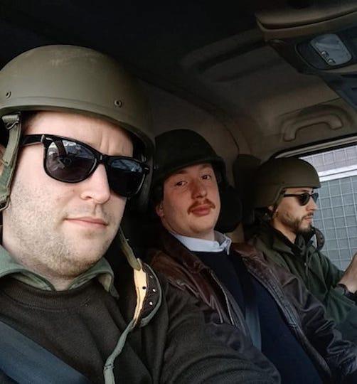 ⁠ ⁠Xavier Maire s'était déjà rendu en Ukraine en mars 2022, au côté du leader du groupe dissous l'Alvarium, Jean-Eudes Gannat. L'occasion de nouer des contacts