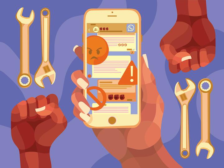 Des techniciens des télécoms racontent les agressions racistes sur leur groupe WhatsApp