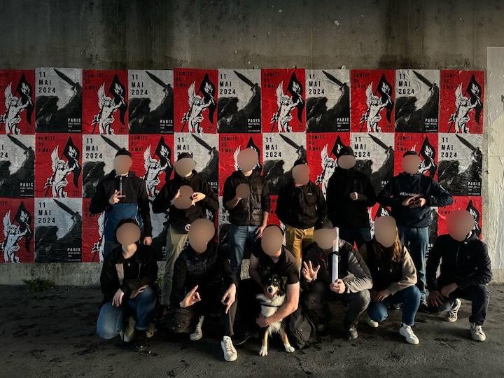 Des militants néonazis voulaient venir de toute la France, comme ici les militants de Lyon Populaire