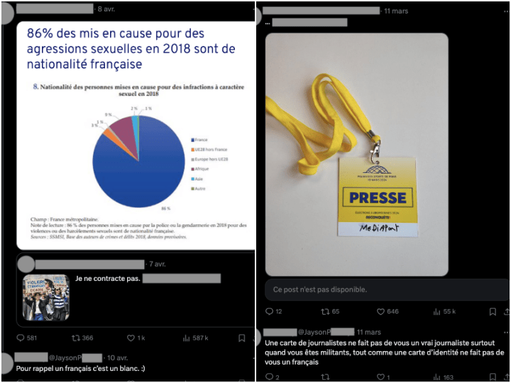 L’adhérent du RNJ de la Marne affirme sur Twitter-X qu’une carte d’identité française « ne fait pas de vous un Français »