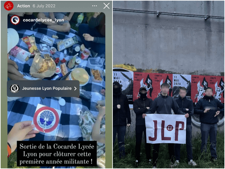 StreetPress a constaté que Jeunesse Lyon populaire avait les mêmes réseaux sociaux de feu la Cocarde. Ils ont pourtant changé le nom, supprimé les posts… mais pas les identifications. Ainsi, les posts Instagram du compte national de la Cocarde lycée renvoient désormais vers Jeunesse Lyon populaire
