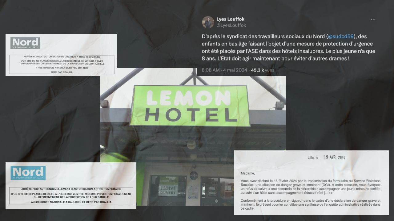 Dans le Nord, des enfants illégalement placés dans des hôtels miteux