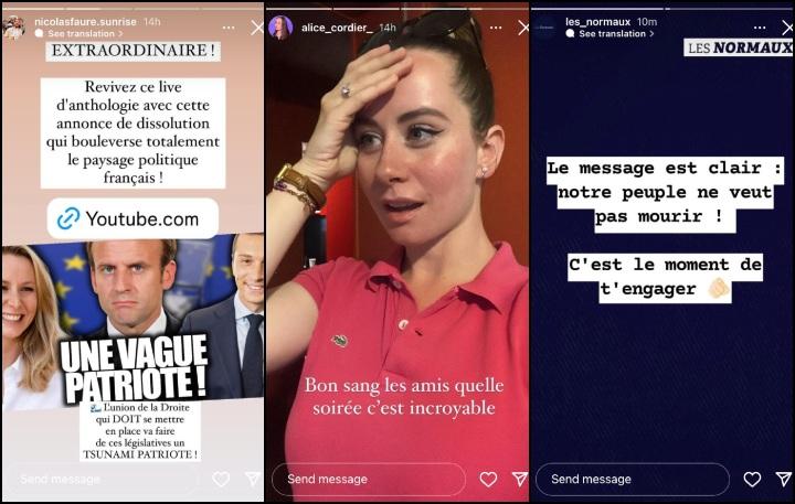 Peu après 21 heures ce dimanche 9 juin 2024, la fachosphère exulte. Les militants radicaux inondent X (ex-Twitter), TikTok et Instagram de messages conquérants et victorieux