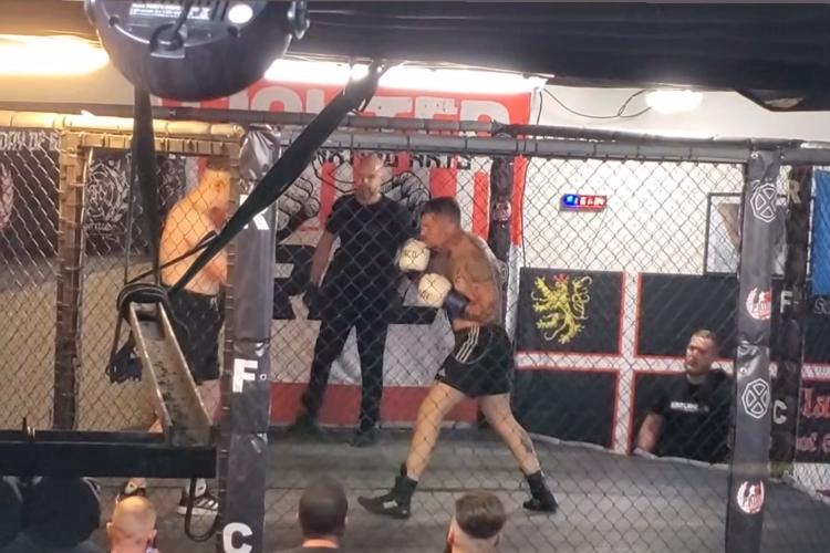 Parmi les combattants, StreetPress a repéré François Delagrande, un ancien militaire du 13e bataillon de chasseurs alpins, condamné en juin 2020 à 18 mois de prison dont 12 avec sursis pour avoir tabassé un militant antifasciste