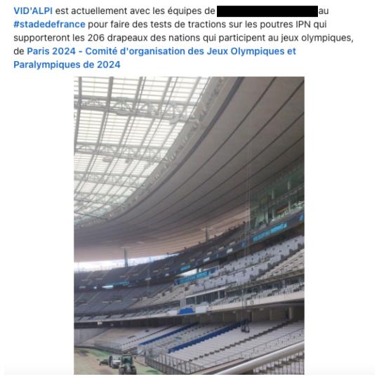 Fier de son travail, Kléber Vidal a communiqué son activité pour les JOP 2024. Les prestataires et sous-traitants de l'événement sont tenus par un certains nombre de règles et Vidal n'aurait d'ailleurs « pas dû associer Paris 2024 » à son post, nous indique un connaisseur