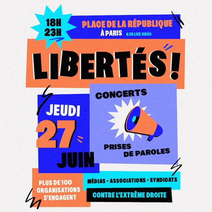 StreetPress, aux côtés d'une centaine de médias, associations et syndicats, appelle à participer à un grand événement public, le jeudi 27 juin à 18h sur la place de la République à Paris