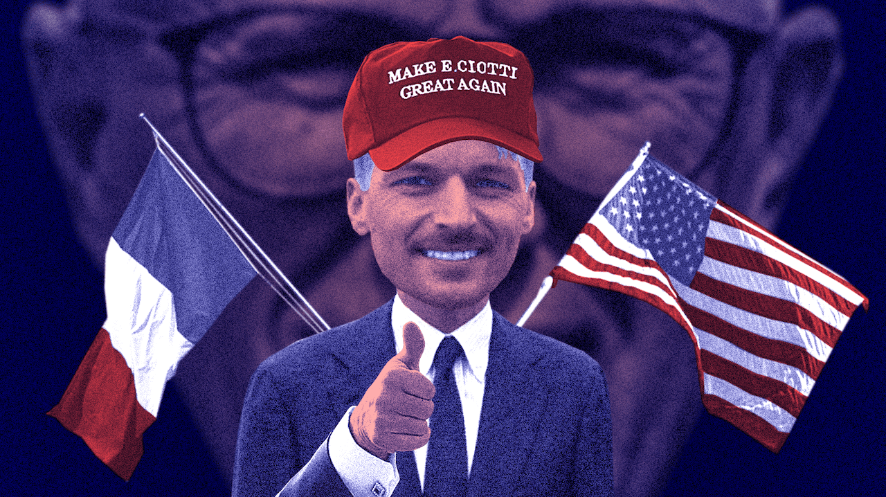 Nicolas Conquer, candidat investi par Éric Ciotti et fervent supporter de Trump