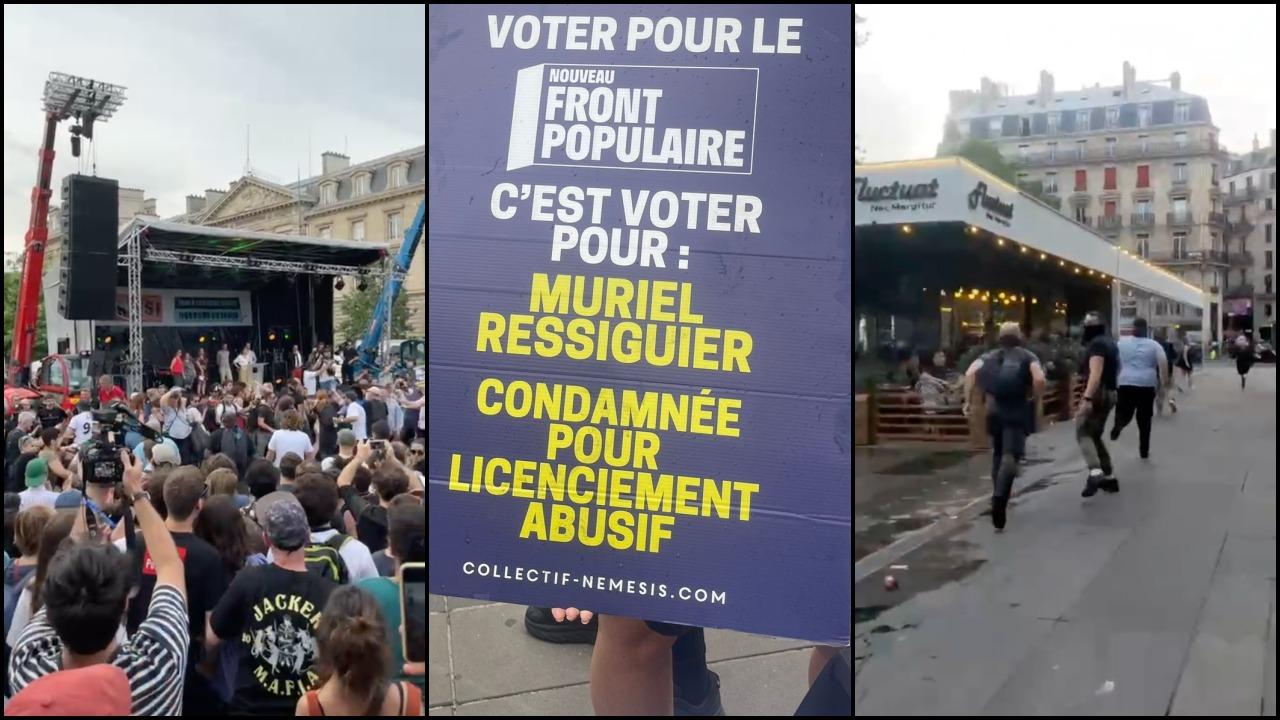 Némésis tente un coup d’éclat au meeting contre l’extrême droite