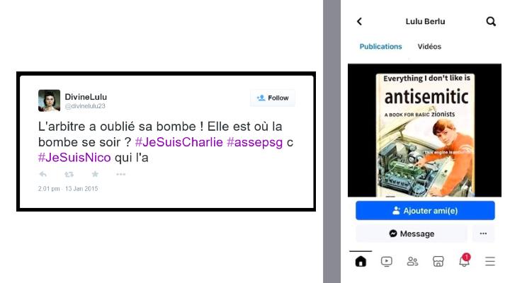 En 2015, Ludivine Daoudi publiait un tweet raciste assimilant l’arbitre marocain Saïd Ennjimi à un terroriste. Sur son Facebook, elle publiait des images parodiques assimilables à de l'antisémitisme.