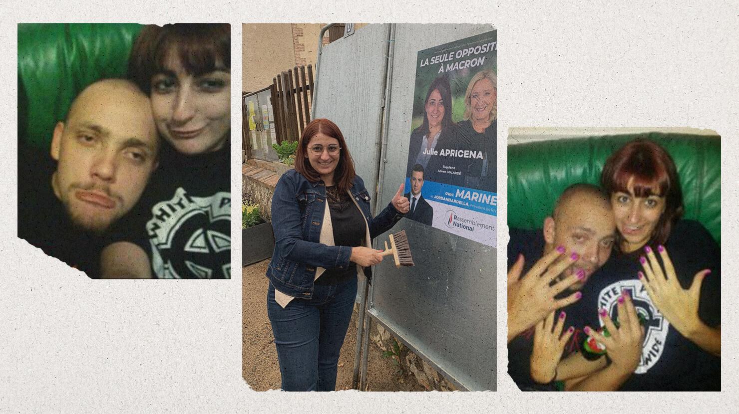 Dans le Cher, une suppléante RN porte un t-shirt de suprémaciste blanc et s’affiche avec des skinheads néonazis
